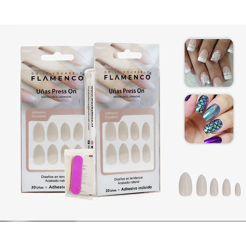 Uñas press on - FLAMENCO | Chuy's Beautys