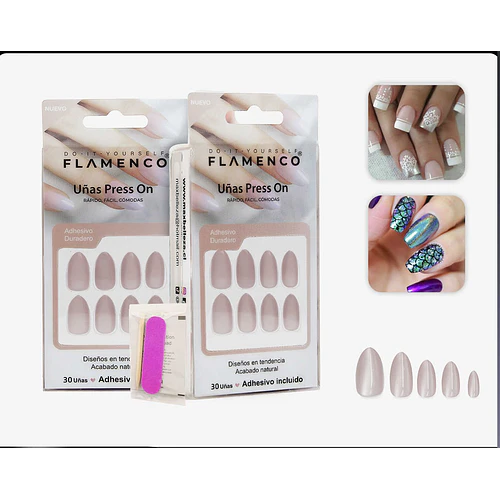 Uñas press on - FLAMENCO | Chuy's Beautys