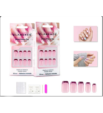 Uñas press on - FLAMENCO | Chuy's Beautys Store