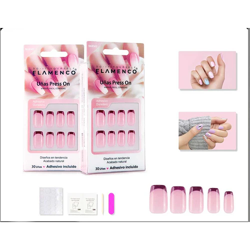 Uñas press on - FLAMENCO | Chuy's Beautys