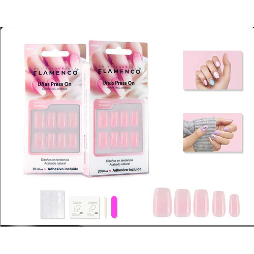 Uñas press on - FLAMENCO | Chuy's Beautys