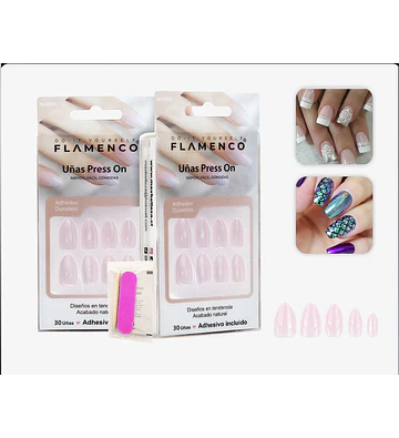 Uñas press on - FLAMENCO | Chuy's Beautys Store
