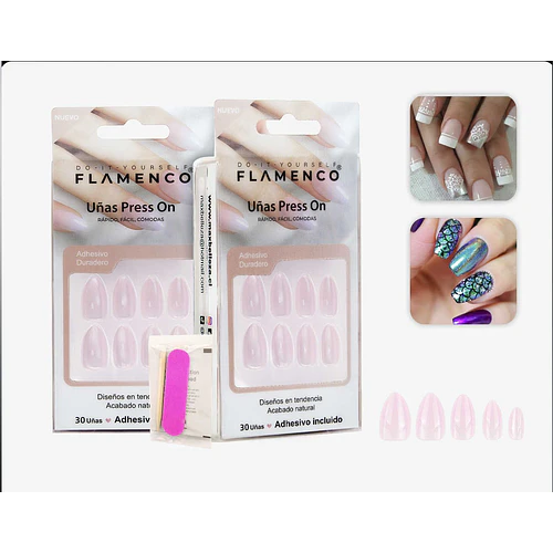 Uñas press on - FLAMENCO | Chuy's Beautys