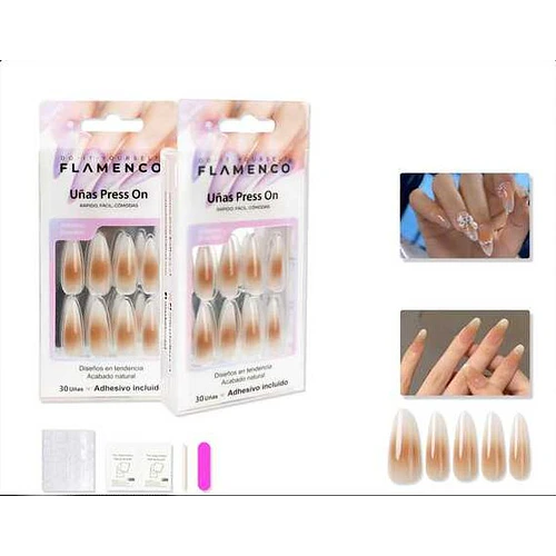 Uñas press on - FLAMENCO | Chuy's Beautys