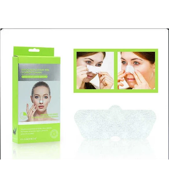 Parche nasal de aloe vera y carbon de bambu