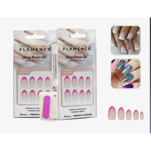 Uñas press on - FLAMENCO | Chuy's Beautys
