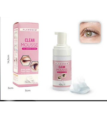 Shampoo mousse de pestañas 120/12 - FLAMENCO | Chuy's Beautys Store