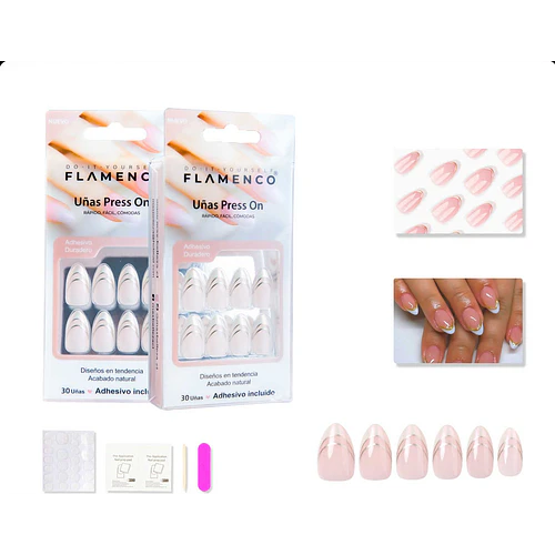 Uñas press on - FLAMENCO | Chuy's Beautys