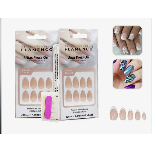 Uñas press on - FLAMENCO | Chuy's Beautys