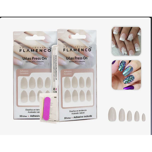 Uñas press on - FLAMENCO | Chuy's Beautys