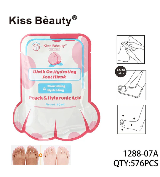 Mascarilla para Pies Suavidad Durazno COSMIVA