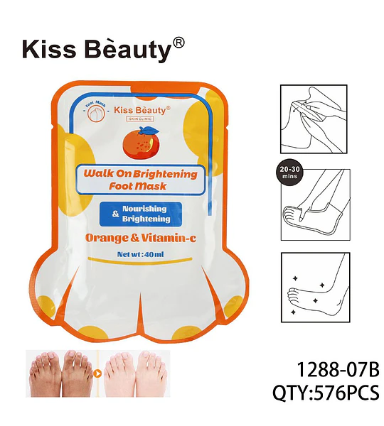 Mascarilla para Pies Hidratante Cosmiva con Naranja