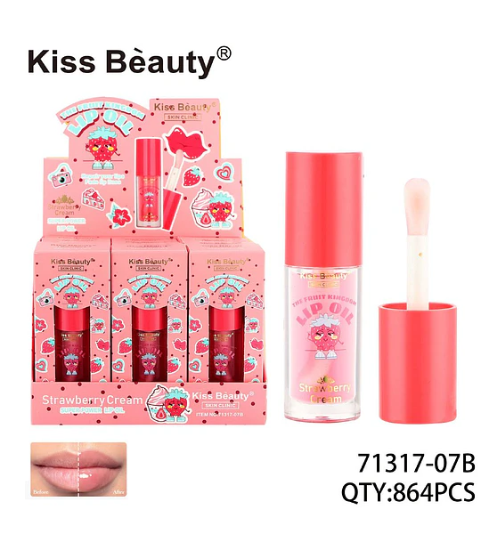Aceite Labial Frutilla COSMIVA - Hidratación y Brillo