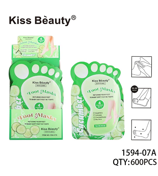 Mascarilla de Pie Pepino Chuys Beautys - Hidratante y Suave
