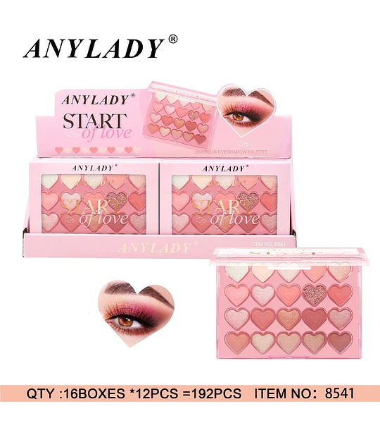 Paleta de sombras 20 colores Chuys Beautys