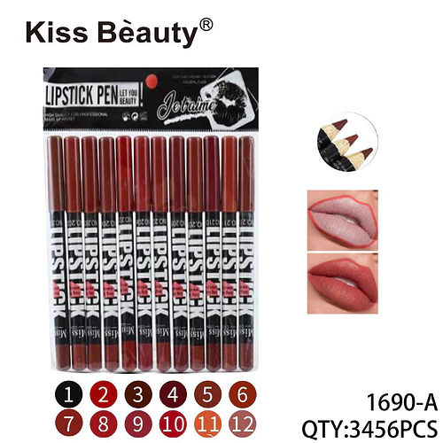 Lápiz delineador de labios punta gruesa Chuys Beautys - Pack 12 - COSMIVA | Chuy's Beautys
