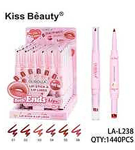 Brillo Labial Mate Chuys Beautys + Lápiz Delineador