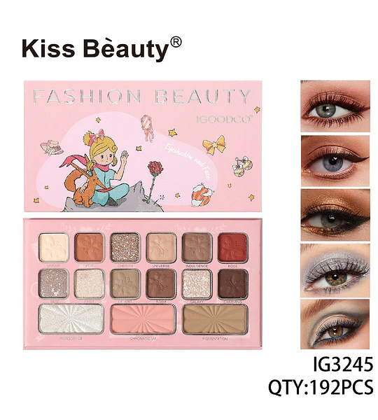 Paleta de Sombras 15 Tonos Chuys Beautys
