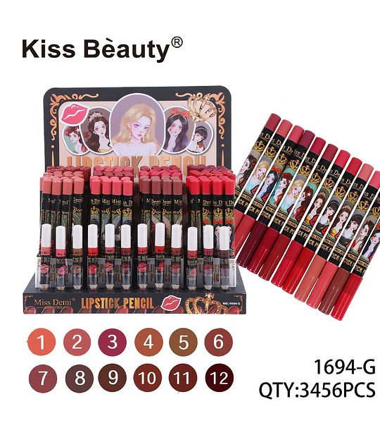 Lápiz Delineador de Labios 12 Tonos Chuys Beautys