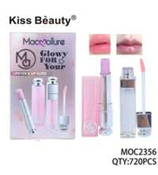 Set Labial Brillo Sabor Fresa Chuys Beautys