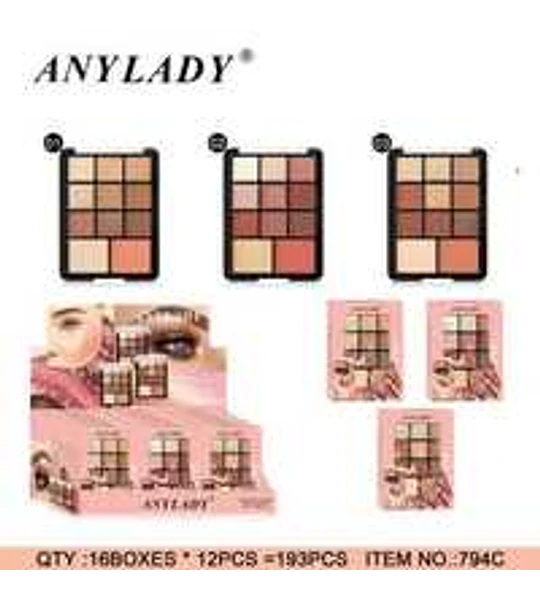 Set de maquillaje base líquida y polvo compacto Chuys Beautys
