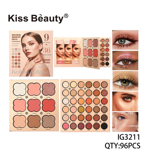 Set de Maquillaje Base Líquida y Polvo Compacto Chuys Beautys