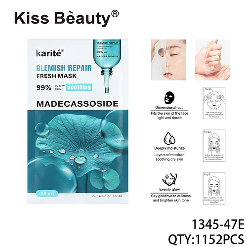 Mascarilla Facial Centella Asiática Chuys Beautys - Purifica y Revitaliza - COSMIVA | Chuy's Beautys