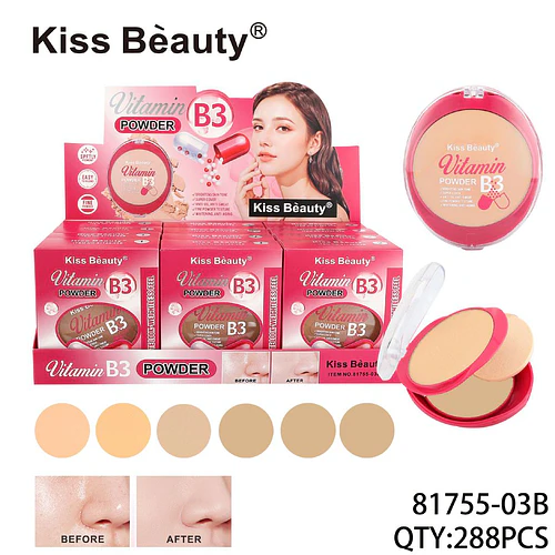 Polvo Compacto Vitamina B3 Chuys Beautys para Piel Radiante - COSMIVA | Chuy's Beautys