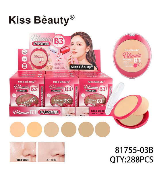 Polvo Compacto Vitamina B3 Chuys Beautys para Piel Radiante