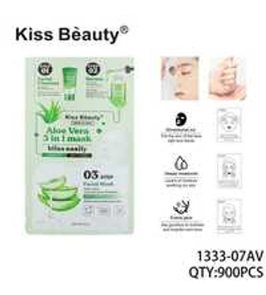 Set 3 en 1 Aloe Vera Limpiador Facial, Mascarilla y Serum