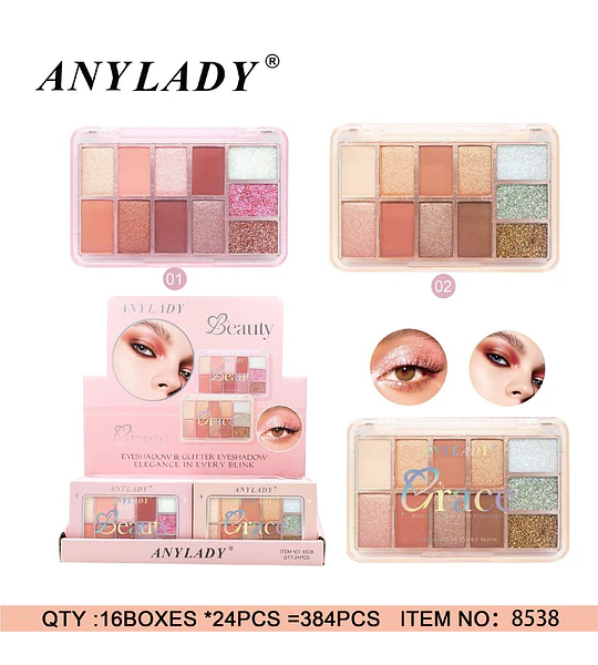 Paleta de Sombras 11 Tonos Chuys Beautys