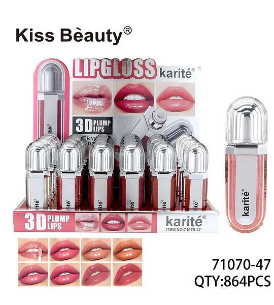 Lip Gloss 3D Karite - Brillo labial hidratante y con volumen