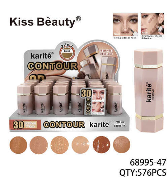 Corrector y contorno de doble punta para un maquillaje perfecto