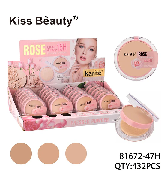 POLVO DE ROSA 16H - Maquillaje de larga duración para un rostro radiante