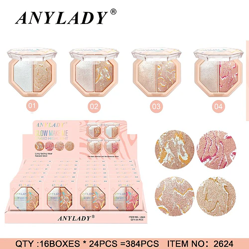 Iluminador 3 Tonos Chuys Beautys - Maquillaje Iluminadores - COSMIVA | Chuy's Beautys
