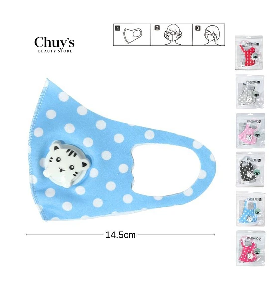 Mascarilla Facial Infantil con Diseño de Tigre