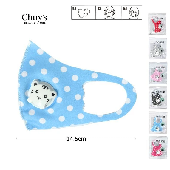Mascarilla Facial Infantil con Diseño de Tigre