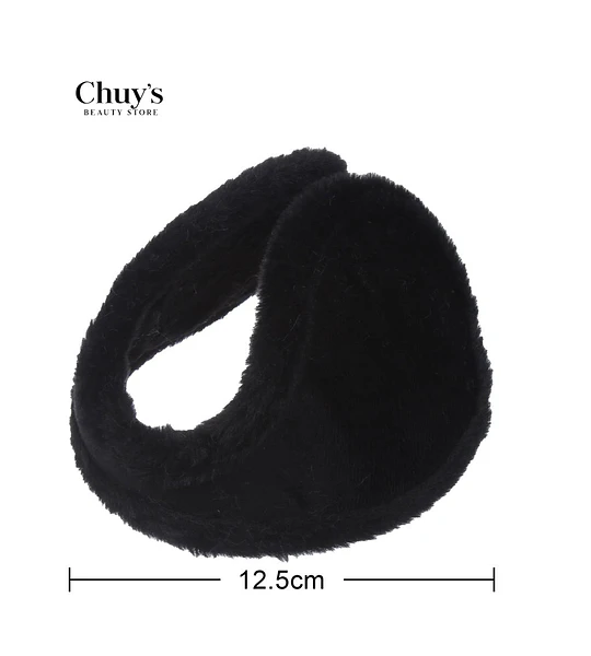 Diadema de Peluche Negra