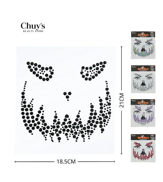 Plantilla Facial Calavera