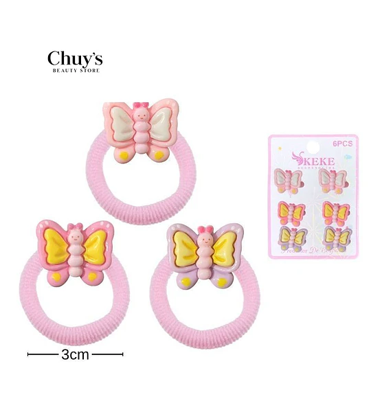 Colección de Gomas para Cabello Mariposa