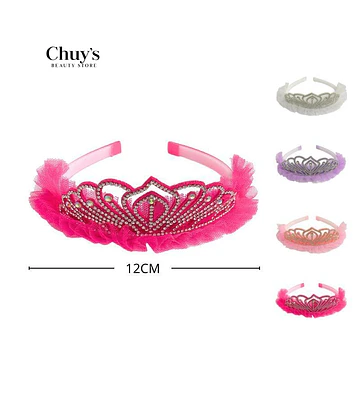Diadema Con Brillos Y Tul - Chuys Beautys | Chuy's Beautys Store