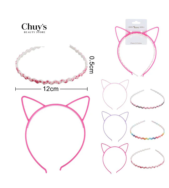 Diadema con Orejas de Gato