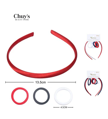 Diadema Satinada Roja - Chuys Beautys | Chuy's Beautys Store