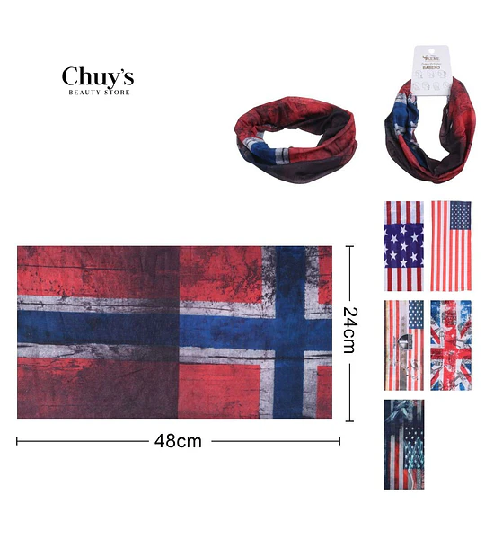 Bufanda Multifuncional Estilo Bandana