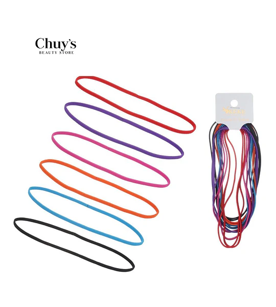 Gomas Para Cabello Multicolores