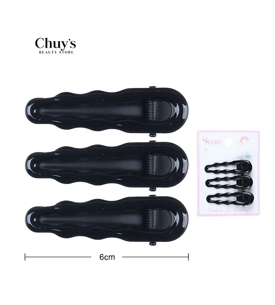 Pinzas Para Cabello Negras