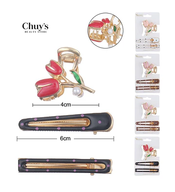 Pinza Para Cabello Flor - Chuys Beautys | Chuy's Beautys Store