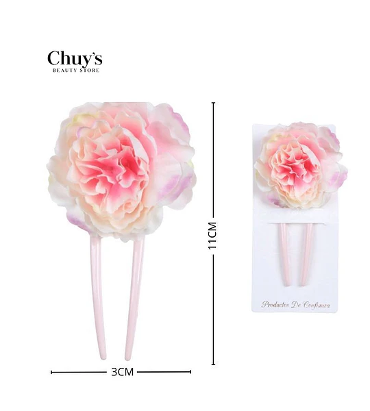 Accesorio Para Cabello Flor Rosa