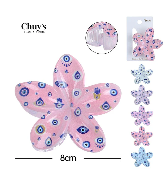 Pinza Para Cabello Flor 8cm