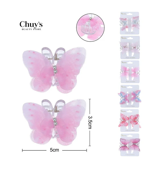 Pinza Mariposa Rosa